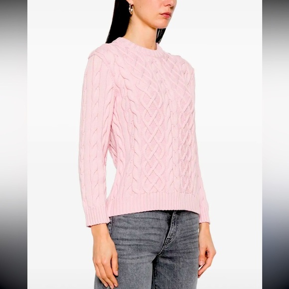 J.Crew Cable Knit Sweater – Size XS, Pink, Excellent Condition - Picture 1 of 4